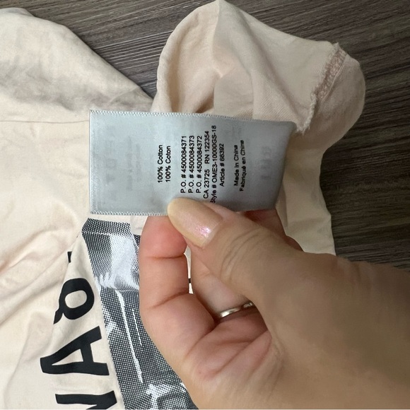 TNA women sz S Japan long sleeve crop top long sleeve cream - Picture 8 of 8